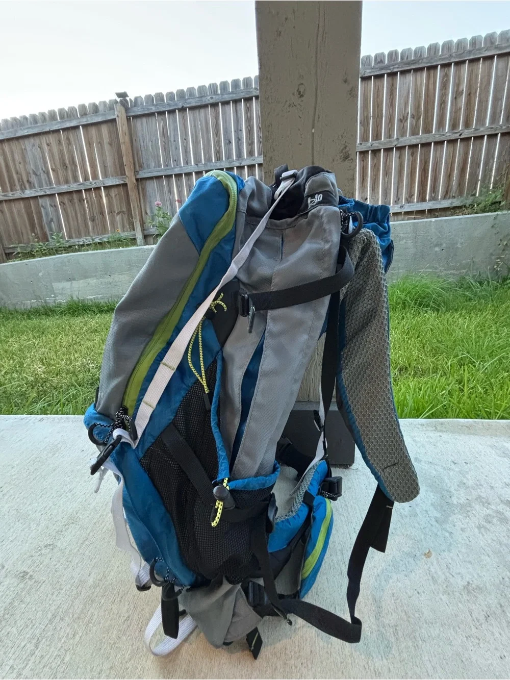 No Limits Blue & Gray Hiking Backpack
